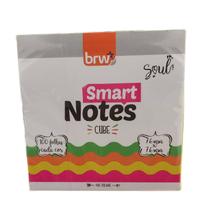Notas Adesivas Smart Notes Cube Neon 400 Folhas BRW 76X76mm
