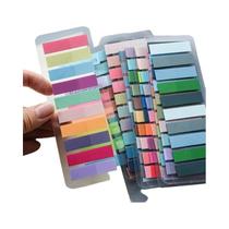 Notas Adesivas Transparentes Fluorescentes PET Retro Europeu Cor Morandi 200 Peças Materiais De