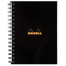 Note Book Rhodia A5 Black Espiral - 80F