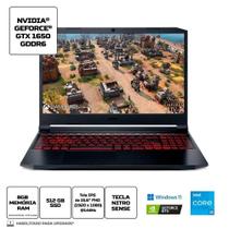 Notebook 15" gamer nitro 5 core i5-11400 8gb/512gb/gtx1650/win11 an515-57-52lc, ACER ACER