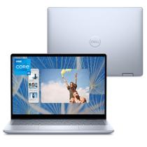 Notebook 2 em 1 Dell Inspiron 2IN1-I51334U-M31 14" FHD+ Touch Intel Core i5 16GB 512GB SSD Windows 11 Prata Gelo