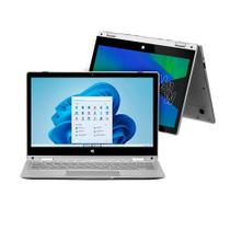 Notebook 2 em 1 Multilaser Prime Intel Celeron 4GB 64GB Tela 11,6 Microsoft 365 + 1TB Nuvem