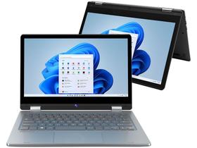 Notebook 2 em 1 Positivo DUO Intel N4020 4GB - 64GB eMMC Touch Screen 11,6 Full HD Windows 11