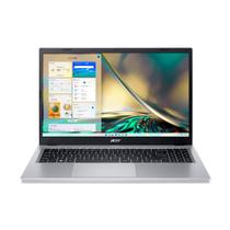 Notebook Acer A315-510P-34XC, Intel Core i3N305, 8GB, 256GB SSD, 15.6” Full HD, Windows 11 Home, Prata