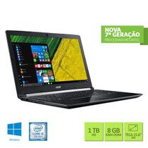 Notebook Acer A515-51-51UX Intel Core i5-7200U 8GB RAM 1TB HD 15.6” HD Windows 10