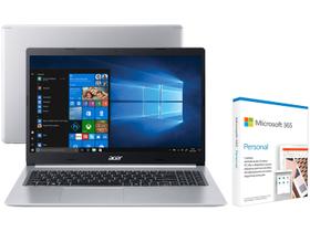 Notebook Acer A515-54-59BU Intel Core i5 8GB - 256GB SSD + Microsoft 365 Personal 2020 Office