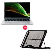 Notebook Acer Aspire 3 A315-24P-R611 AMD Ryzen 5 7520U 15.6" HD 8GB 512GB SSD Prata + Suporte Para Notebook até 15.6" Goldentec