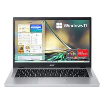 Notebook Acer Aspire 3 AMD Ryzen 3-7320U 8GB RAM 128GB SSD Tela 15.6" Full HD Touch Windows 11 Inglês Prata - A315-24PT-
