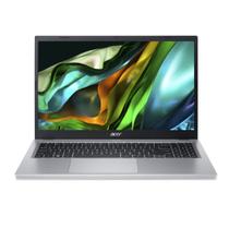 Notebook Acer Aspire 3 i3 W11 256GB de memória 8GB Ram tela 15.6'' PURE SILVER A315-510P-34XC