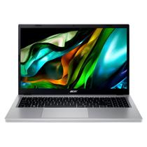 Notebook Acer Aspire 3 i3 W11 256GB de memória 8GB Ram tela 15.6 PURE SILVER A315510P34XC