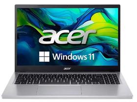 Notebook acer aspire go 15 ag15 31p 3947 15.6 polegadas intel core i3 n305 de 1.80ghz 8gb ram 128gb emmc pure silver