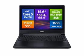 Notebook Acer Nitro V15 ANV15-52-57BB Intel Core i5 13420H 16GB RAM 512GB SSD RTX 3050 15.6 FHD