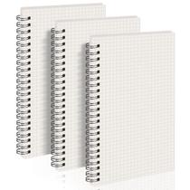 Notebook AHGXG, papel gráfico A5, 80 folhas, 100 g/m2, pacote com 3
