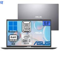 Notebook Asus Intel Core I3 4Gb 256Gb 15.6 Win11 Home Cinza