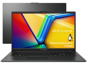 Notebook ASUS Vivobook Go E1504FA AMD Ryzen 5 7520U 8GB Ram 512GB SSD Linux KeepOS Tela 15,6" FHD Black - NJ732 Notebook ASUS Vivobook Go E1504FA AMD Ryzen 5 7520U 8GB Ram 512GB SSD Linux KeepOS Tela 15,6" FHD Black - NJ732