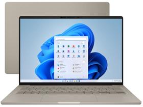 Notebook ASUS Zenbook A14 OLED UX3407QA.QD391W SNAPDRAGON X1 26 100 32Gb Ram 1TB SSD Windows 11 Home Tela 14 FHD Bege