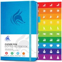 Notebook Clever Fox Dotted Dot Grid A5 com acessórios