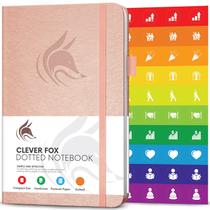 Notebook Clever Fox Dotted Dot Grid A5 com acessórios