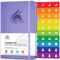 Notebook Clever Fox Dotted Dot Grid A5 com acessórios