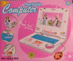 Notebook De Brinquedo Laptop Infantil Musical Com Luz Educativo