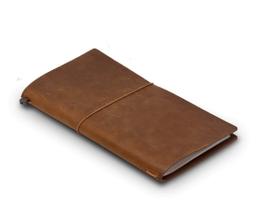 Notebook de Couro Camel DESIGNPHIL Traveler's Regular