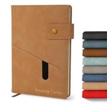 Notebook Diário Personalizado A5 Forrado em Couro