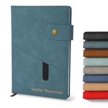 Notebook Diário Personalizado A5 Forrado em Couro