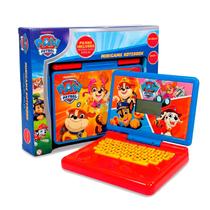 Notebook Educativo Infantil Patrulha Canina Criança Bilíngue Brinquedo Didático Inglês Português