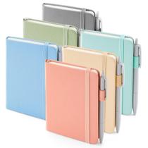 Notebook FeelA A6 com 6 Canetas e Porta-Canetas - Pacote com 6 Unidades