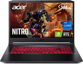 Notebook Gamer Acer Nitro 5 AN517-54-55T5 Intel Core i5 Windows 11 PRO 16GB 512GB SSD GTX 1650 17.3Polegadas 144Hz