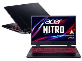 Notebook Gamer Acer Nitro Intel Core i5 8GB 512GB - SSD 15,6” Full HD IPS NVIDIA RTX 3050 4GB Linux