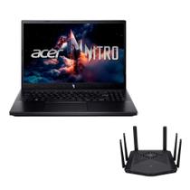 Notebook Gamer Acer Nitro V15 I5-13420H 8GB 512GB SSD RTX 3050 6GB Linux 15.6" + Roteador Gamer Acer Predator Connect W6X Wi-Fi 6 Dual Band AX6000