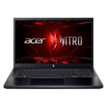 Notebook Gamer Acer Nitro V15 Intel Core i5-13420H, 8GB RAM, GeForce RTX 3050, SSD 512GB, 15.6" FHD IPS 144Hz, Windows 11, Preto - ANV15-51-58AZ