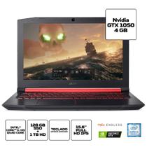 Notebook Gamer Aspire AN515-51-55YB Intel Core I5 8GB (GeForce GTX 1050 com 4GB) 1TB + SSD 128GB Tela IPS Full HD 15,6" Linux - acer