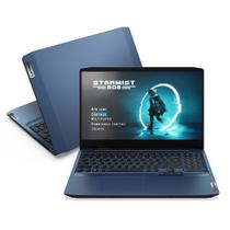Notebook Gamer Lenovo 3i Intel Core i7-10750H, GeForce GTX 1650, 8GB RAM, SSD 512GB, Tela 15.6' Full HD WVA, Linux, Chameleon Blue - 82CGS00200