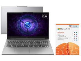 Notebook Gamer Lenovo LOQ 83ME0007BR Intel Core i5 - 16GB RAM 512GB SSD + Microsoft 365 Personal Office