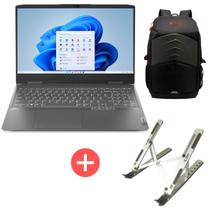 Notebook Gamer Lenovo LOQ, i5-12450H, 8GB, 512GB SSD, NVIDIA RTX 2050, 15.6" + Suporte para Notebooks + Mochila para Notebook 15.6" Goldentec