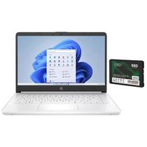 Notebook HP 14-DQ0052DX - Celeron N4120 1.1GHZ - 4/64GB - 14" - SSD Star 480GB - Branco