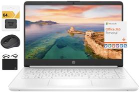 Notebook HP Mais recente 14 HD Ultral Light Thin 4 GB de RAM 128 GB SSD