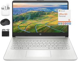 Notebook HP New 14 HD Ultral Light Thin 16 GB de RAM 628 GB prateado