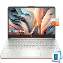 Notebook HP Stream 14 HD Intel Celeron 8 GB de RAM 64 GB rosa dourado