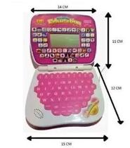 Notebook Infantil Educativo Interativo 2/1Inglês E Espanhol .