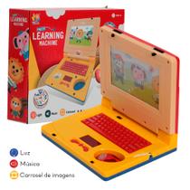 Notebook Infantil Laptop Com Mouse Didático Cor Sortida