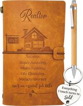 Notebook Journal Malla by Lamma Realtor Conjunto de presente de 7,8 x 4,8 polegadas