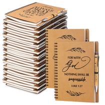 Notebook Kosiz, pacote com 50, conjunto de canetas Christian Journal, 14 x 21 cm