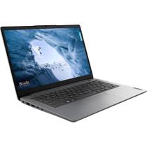 Notebook Lenovo IdeaPad 1 com Intel Celeron 1.1GHz, Memória 4GB, eMMC 128GB, Tela 14 e Windows 11 Notebook Lenovo IdeaPad 1 com Intel Celeron 1.1GHz, Memória 4GB, eMMC 128GB, Tela 14 e Windows 11