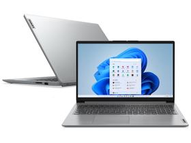 Notebook Lenovo IdeaPad 1i Intel Core i7-1255U, 12GB RAM, SSD 512GB, Intel Iris Xe, 15.6", Windows 11, Cinza - 82VY000PBR