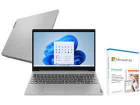 Notebook Lenovo Ideapad 3 Intel Core i5 8GB - 256GB SSD + Microsoft 365 Personal 2020 Office