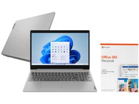 Notebook Lenovo Ideapad 3 Intel Core i5 8GB - 256GB SSD + Pacote Office 365 Personal Digital