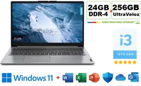 Notebook Lenovo PRO 24GB DDR4 + 256GB UltraVeloz, 15.6Pol FullHD, Windows11 + PacoteOffice